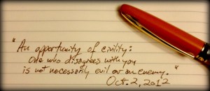 oct 2 2012 civility