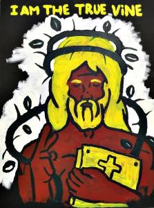 i am the true vine jesus painting