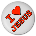I Love Jesus Button