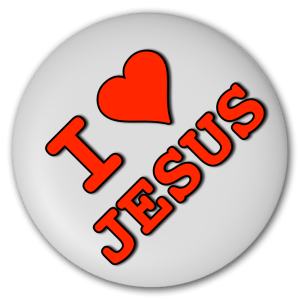 I Love Jesus Button